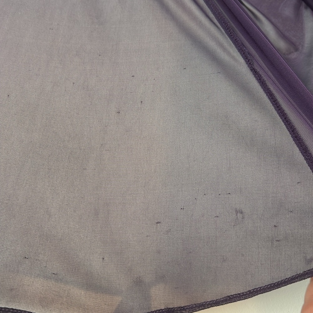 Adrianna Papell Purple Lace Evening Gown - Picture 11 of 15